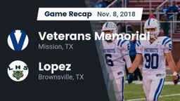 Recap: Veterans Memorial  vs. Lopez  2018