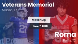 Matchup: Veterans Memorial vs. Roma  2020