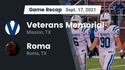 Recap: Veterans Memorial  vs. Roma  2021
