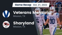 Recap: Veterans Memorial  vs. Sharyland  2022