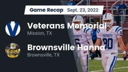 Recap: Veterans Memorial  vs. Brownsville Hanna  2022
