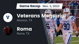 Recap: Veterans Memorial  vs. Roma  2023