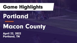 Portland  vs Macon County Game Highlights - April 22, 2022