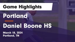 Portland  vs Daniel Boone HS Game Highlights - March 18, 2024