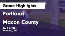 Portland  vs Macon County  Game Highlights - April 5, 2024
