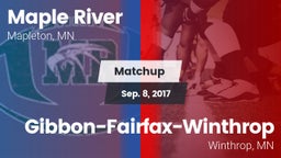 Matchup: Maple River vs. Gibbon-Fairfax-Winthrop  2017