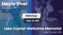 Matchup: Maple River vs. Lake Crystal-Wellcome Memorial  2018