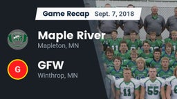 Recap: Maple River  vs. GFW  2018