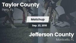 Matchup: Taylor County vs. Jefferson County  2016