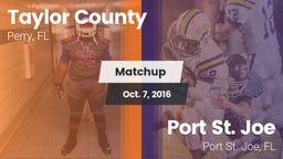 Matchup: Taylor County vs. Port St. Joe  2016