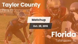 Matchup: Taylor County vs. Florida  2016