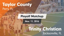 Matchup: Taylor County vs. Trinity Christian  2016