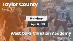 Matchup: Taylor County vs. West Oaks Christian Academy 2017