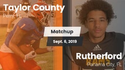 Matchup: Taylor County vs. Rutherford  2019