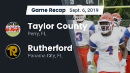 Recap: Taylor County  vs. Rutherford  2019