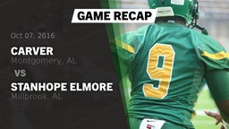 Recap: Carver  vs. Stanhope Elmore  2016