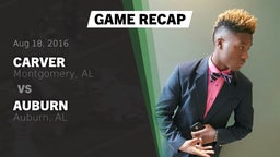 Recap: Carver  vs. Auburn  2016