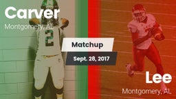 Matchup: Carver  vs. Lee  2017