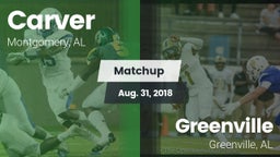 Matchup: Carver  vs. Greenville  2018