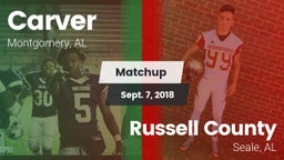Matchup: Carver  vs. Russell County  2018
