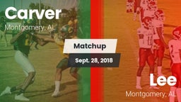 Matchup: Carver  vs. Lee  2018