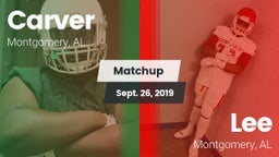 Matchup: Carver  vs. Lee  2019