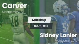Matchup: Carver  vs. Sidney Lanier  2019