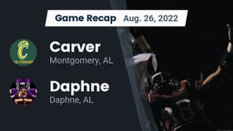 Recap: Carver  vs. Daphne  2022