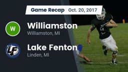 Recap: Williamston  vs. Lake Fenton  2017