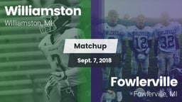 Matchup: Williamston vs. Fowlerville  2018