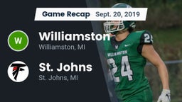 Recap: Williamston  vs. St. Johns  2019