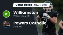 Recap: Williamston  vs. Powers Catholic  2019