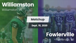 Matchup: Williamston vs. Fowlerville  2020