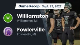 Recap: Williamston  vs. Fowlerville  2022