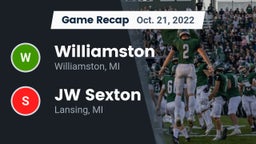 Recap: Williamston  vs. JW Sexton  2022