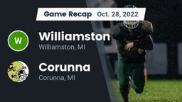 Recap: Williamston  vs. Corunna  2022