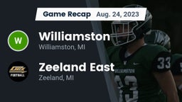 Recap: Williamston  vs. Zeeland East  2023