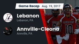Recap: Lebanon  vs. Annville-Cleona  2017