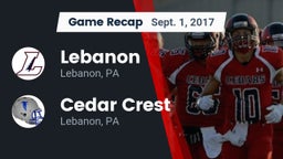 Recap: Lebanon  vs. Cedar Crest  2017