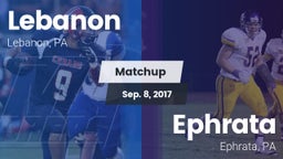 Matchup: Lebanon vs. Ephrata  2017