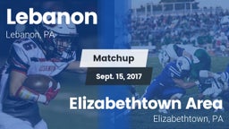 Matchup: Lebanon vs. Elizabethtown Area  2017
