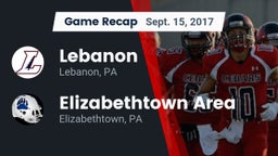 Recap: Lebanon  vs. Elizabethtown Area  2017