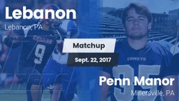Matchup: Lebanon vs. Penn Manor  2017