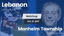 Matchup: Lebanon vs. Manheim Township  2017
