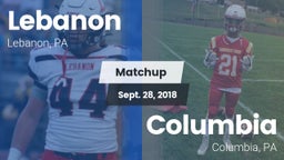 Matchup: Lebanon vs. Columbia  2018