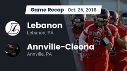Recap: Lebanon  vs. Annville-Cleona  2018