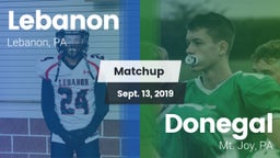 Matchup: Lebanon vs. Donegal  2019