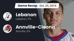 Recap: Lebanon  vs. Annville-Cleona  2019