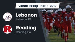 Recap: Lebanon  vs. Reading  2019