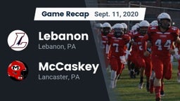 Recap: Lebanon  vs. McCaskey  2020